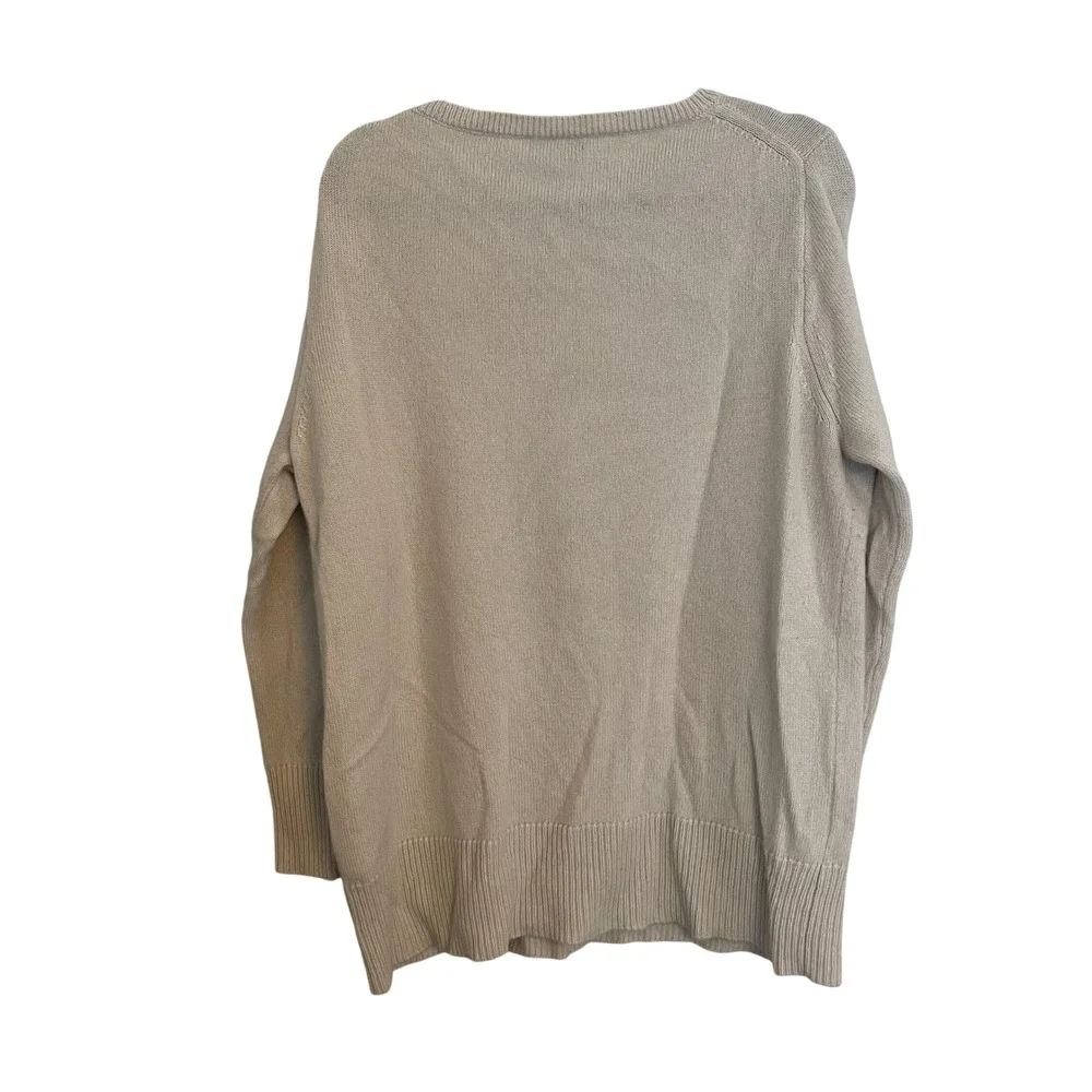 J.Crew Wool Cashmere Blend Crewneck Sweater Beige Mens Small Mens S